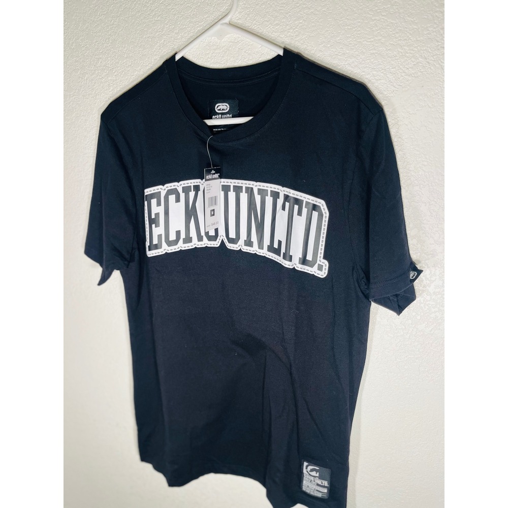 NWT Ecko Unltd Young Men's Black Graphic Tee - Size Medium‎
